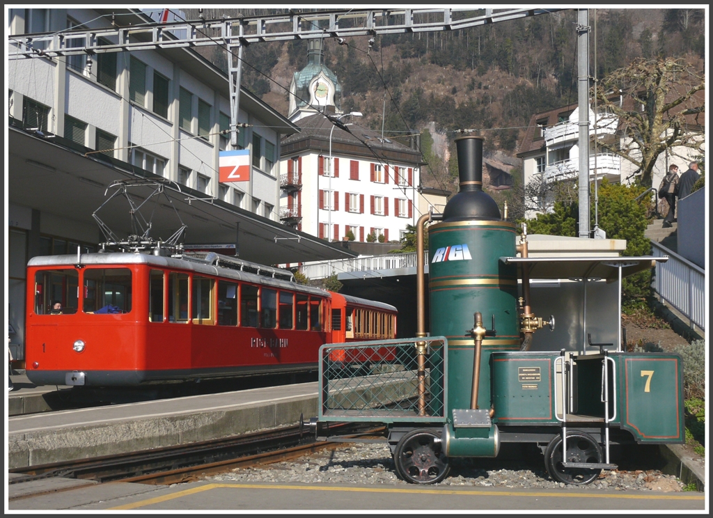 Endstation Vitznau am Vierwaldstttersee. (14.02.2011)