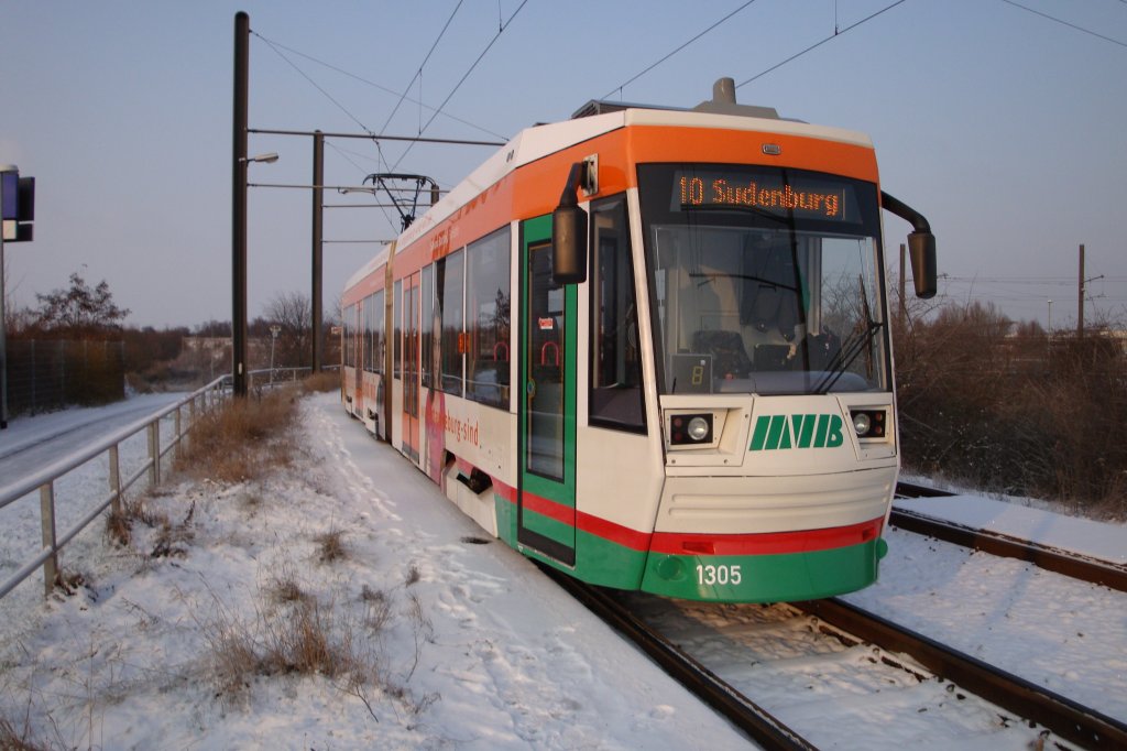 Endstelle Barleber See am 19.12.09