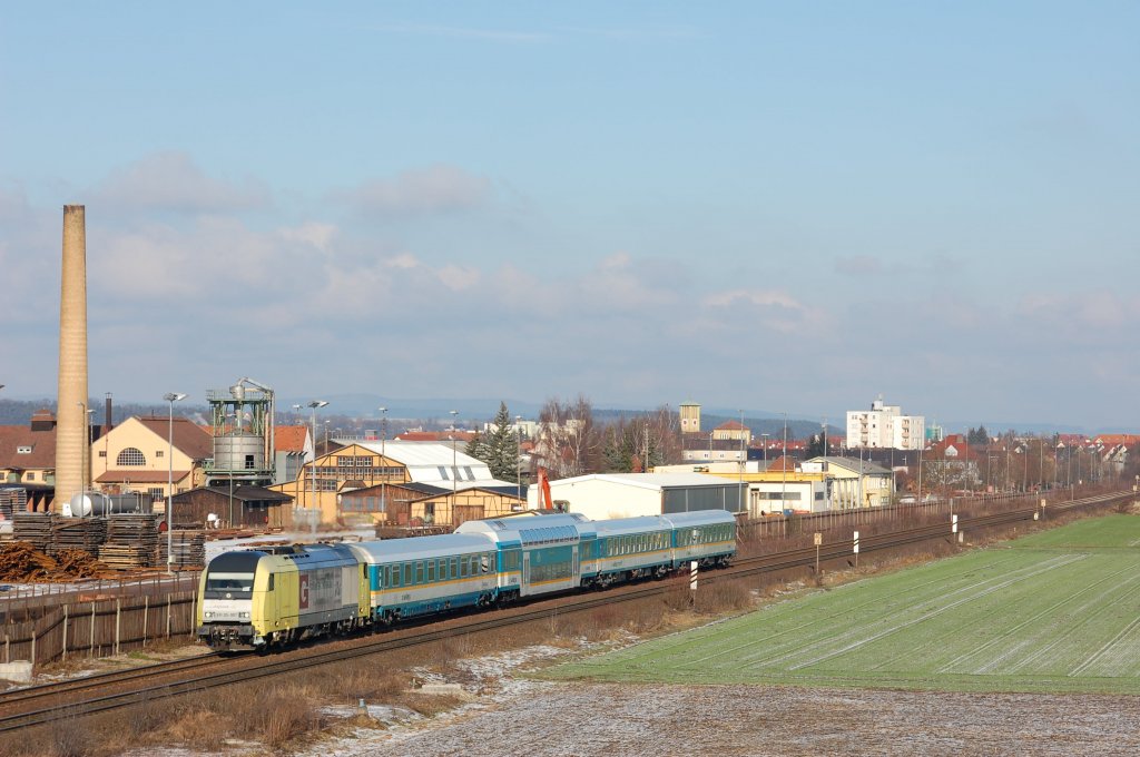 ER20 007 mit ALX 84111 am 22.01.2011 bei Schwandorf