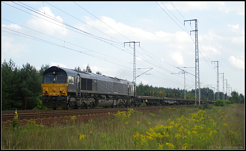 ERS 6614 und unbekannten Wagen Richtung Biesdorfer Kreuz (gesehen Berlin Wuhlheide 10.09.2010)