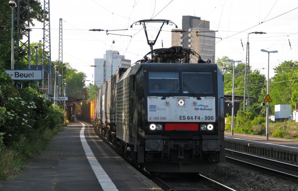 ERS Railways 189 098 am 14.5.2011 durch Bonn-Beuel.