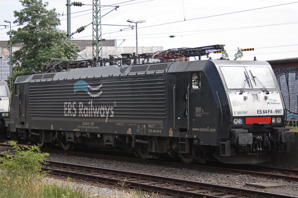 ERS Railways ES 64 F4-997 am 7.8.10 abgestellt in Mnchengladbach Hbf