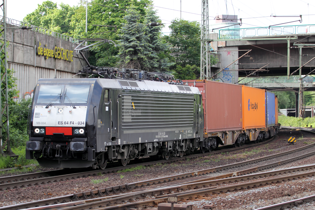 ES 64 F4-034 in Hamburg-Harburg 27.5.2013
