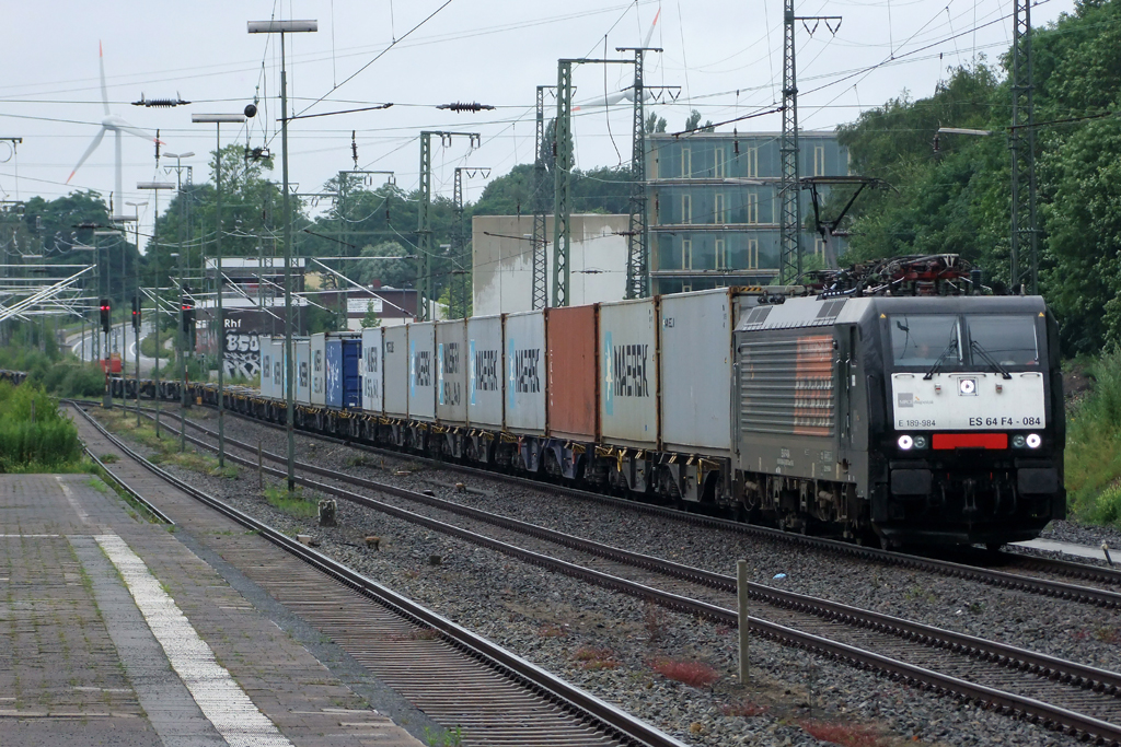 ES 64 F4-084 (189 984) fr LOCON unterwegs in Recklinghausen 14.7.2012