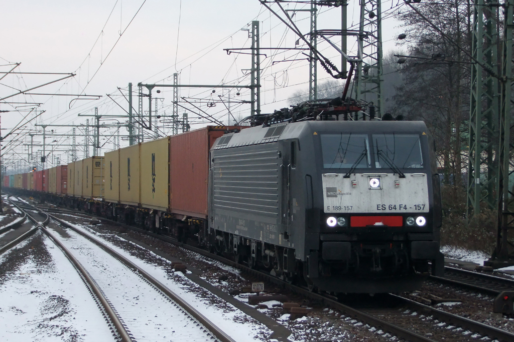 ES 64 F4-157 in Hamburg-Harburg 26.1.2013