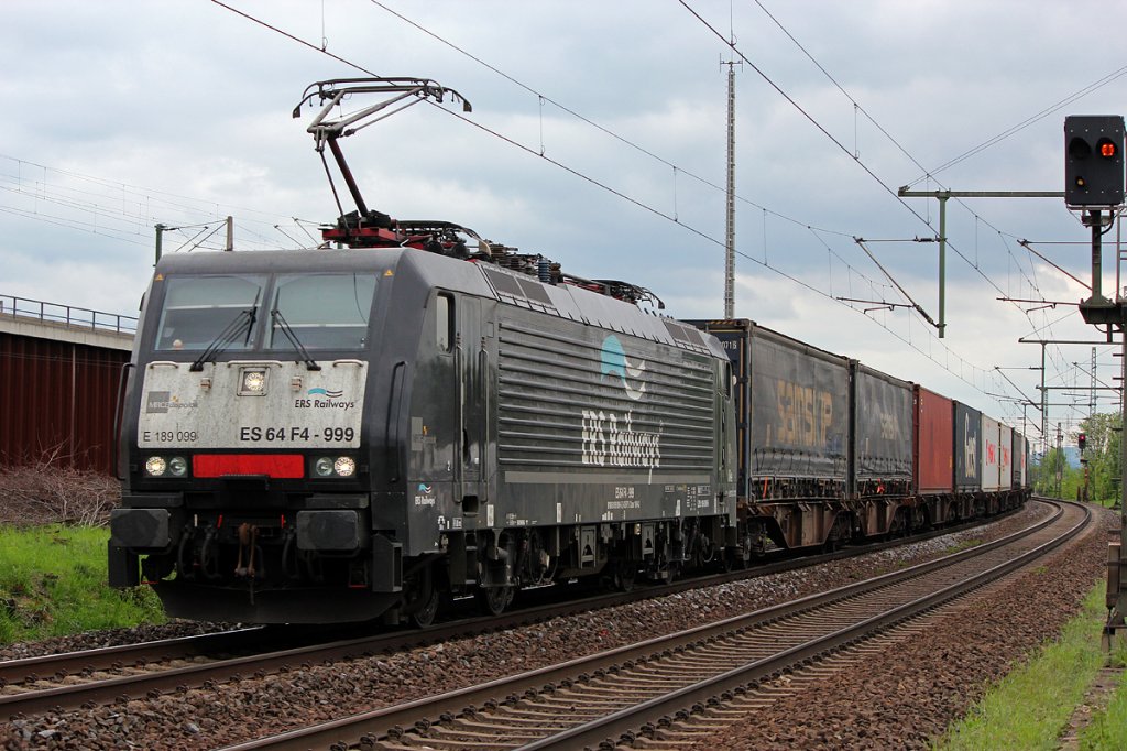 ES 64 F4-999 / E189 099 in Porz Wahn am 03.05.2012