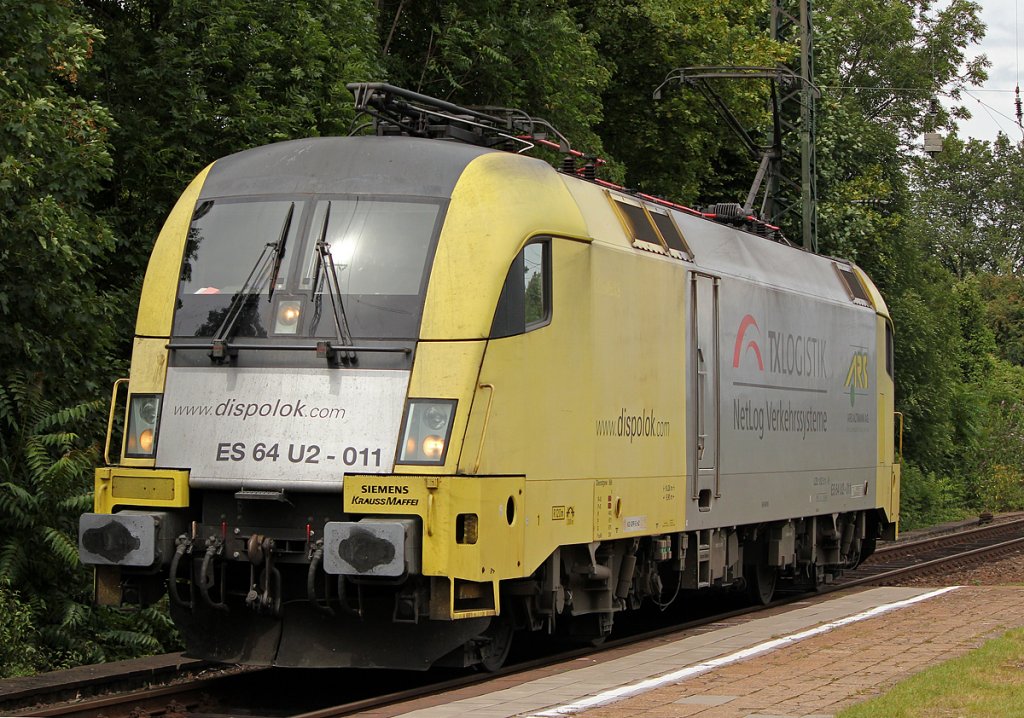 ES 64 U2-011 als ZN 93946 (Oberhausen - Wiesbaden) Lz in Kln West am 17.07.2011