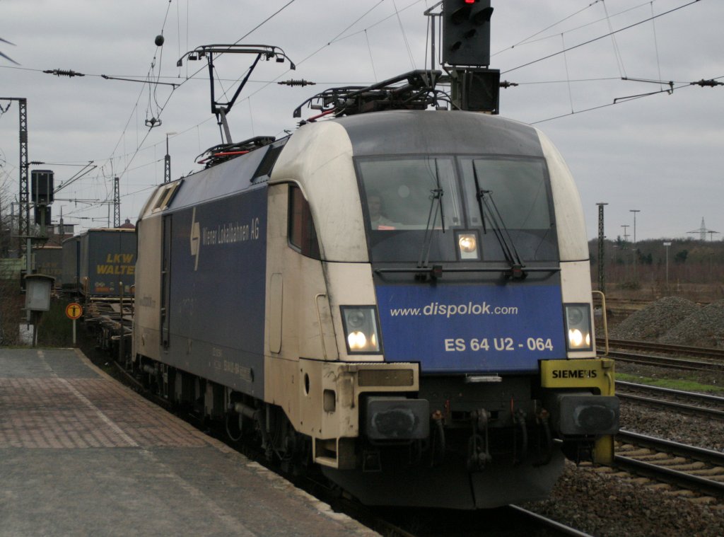 ES 64 U2-064 durchfhrt am 6.2.11 Duisburg-Bissingheim
