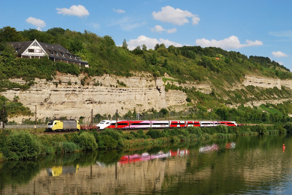 ES 64 U2-095 (TXL) mit FYRA-berfhrung in Retzbach (Zellingen) [04.08.2012]