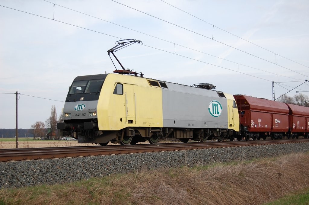 ES 64F 901 ITL am Nachmittag des 05.04.2010 bei Woltorf