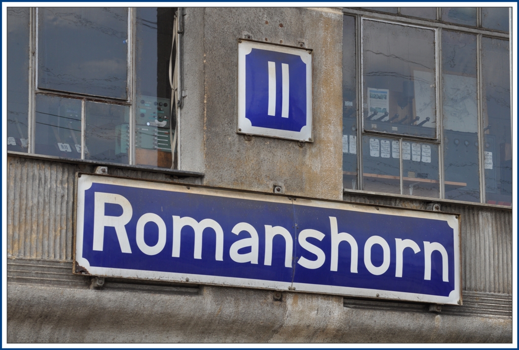 Es ist nicht mehr im Betrieb, das alte Stellwerk II in Romanshorn. (30.03.2011)