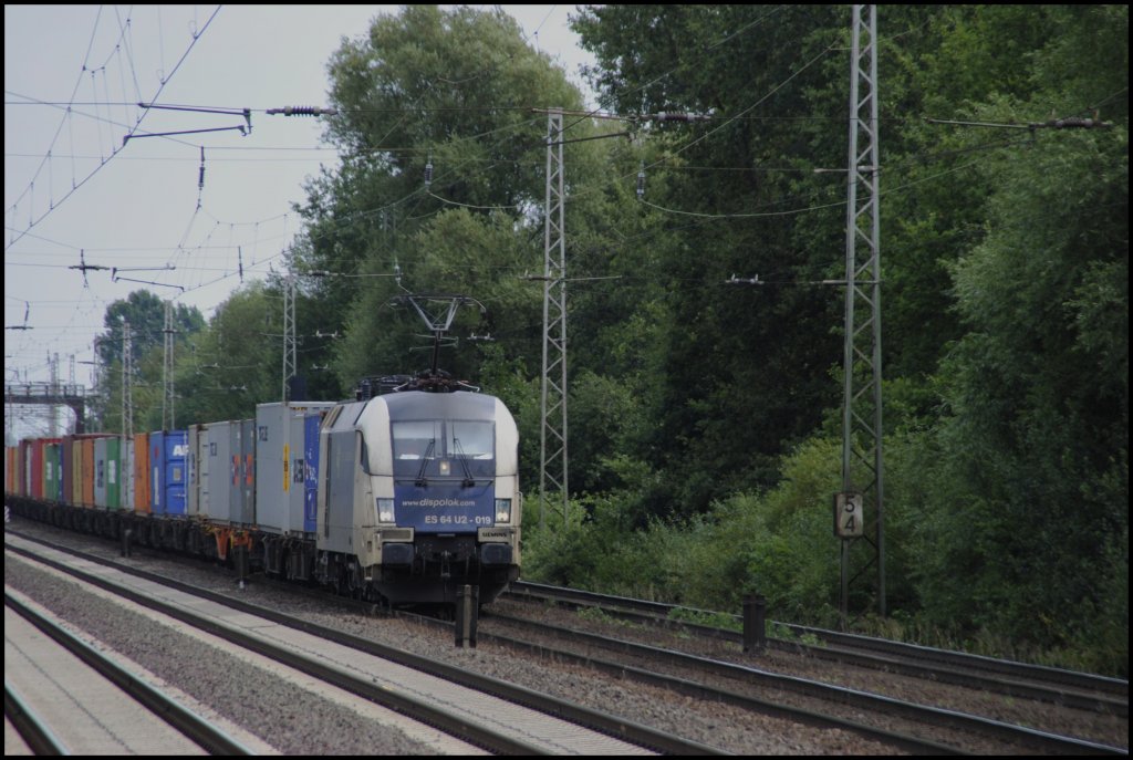 ES U2-019 in Dedensen/Gmmer, bei der Durchfahrt am 10.08.2010