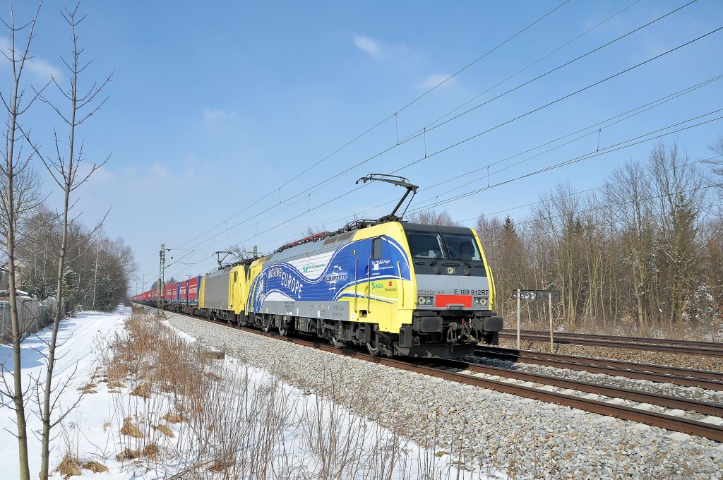 ES64 F4-012 & 031 am 12.03.10 in Haar/Mnchen