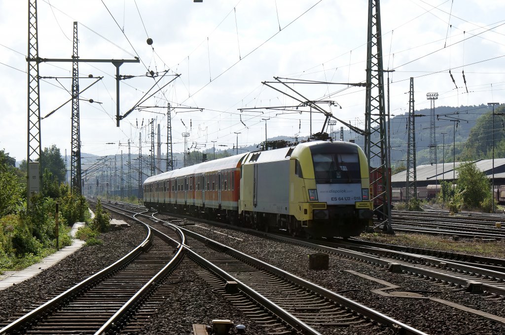 ES64 U2-018 (182 518-1) mit RB nach Halle in Eisenach am 14.09.2011