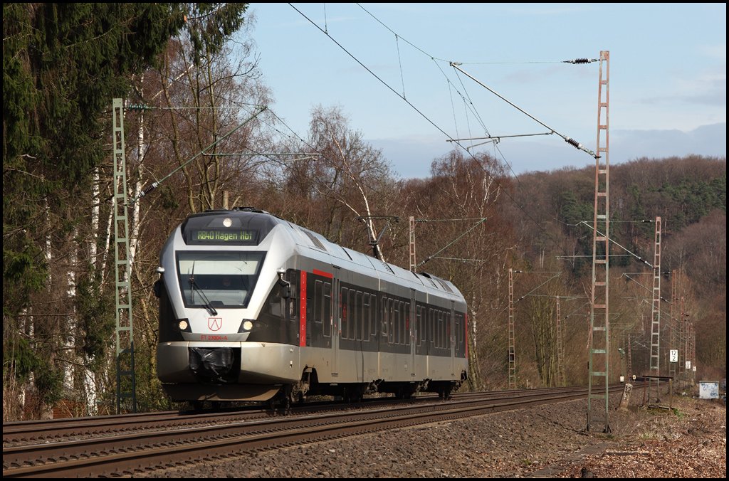 ET23004 ist zwischen Witten Hbf und Wetter(Ruhr) als ABR39063 nach Hagen unterwegs. (30.03.2010)