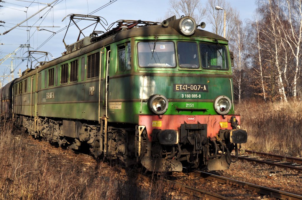 ET41 007 in Katowice-Ligota (02.01.2012)