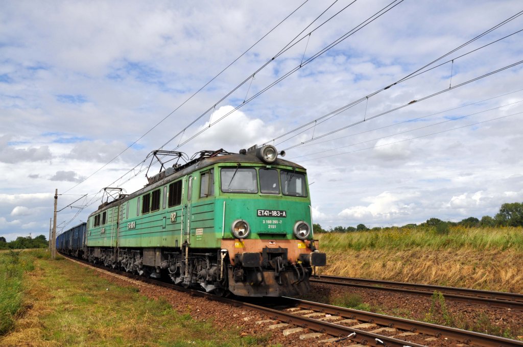 ET41 183 in Strzebielewo Pyrzyckie (09.08.12)
