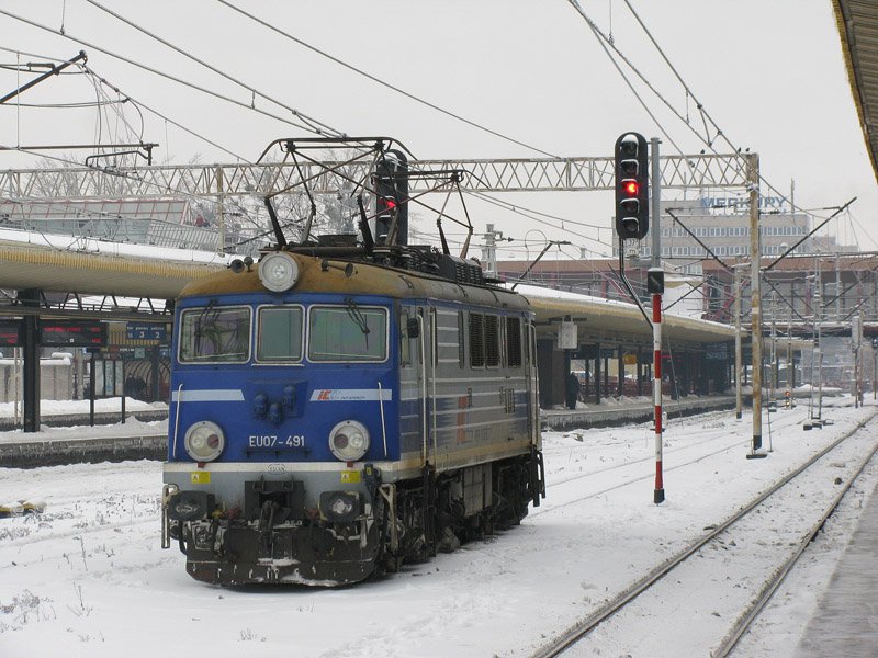EU07-491 in Częstochowa Osobowa, 13.01.2010