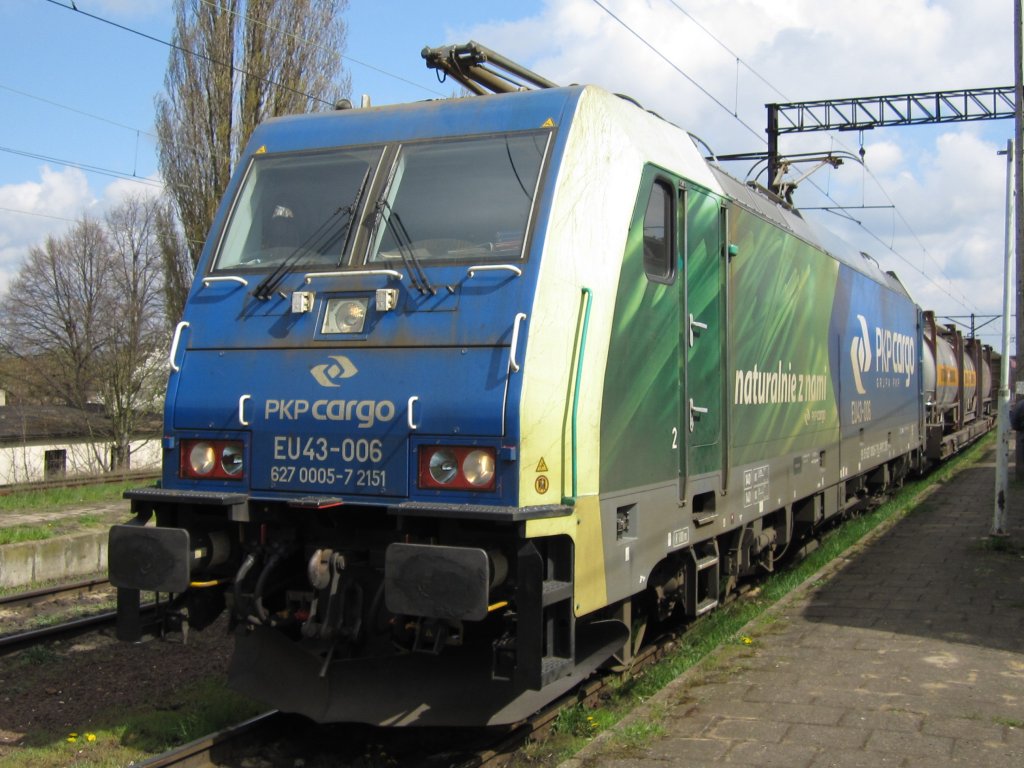 EU43-006 am 22.04.2010 in Poznań Franowo.