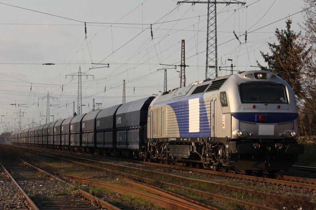  Euro 4000 92 87 0004 005-0 F-VE (i.E fr HGK) am 28.3.11 bei der Durchfahrt durch Ratingen-Lintorf.Gru an den Tf!