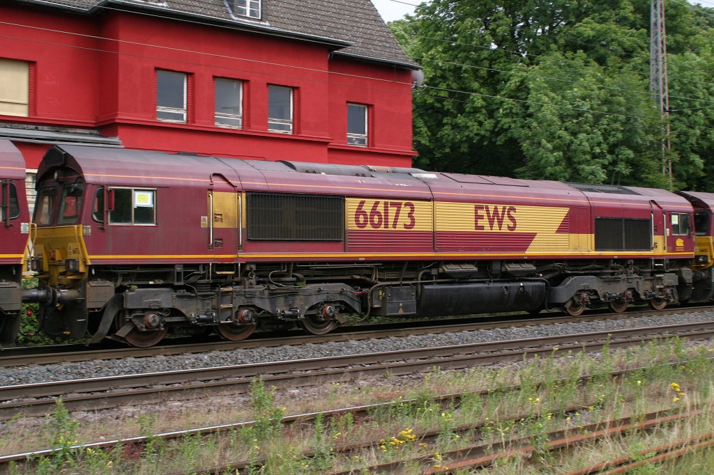EWS 66173 hing am 30.6.11 in einem Gz in Ratingen-Lintorf