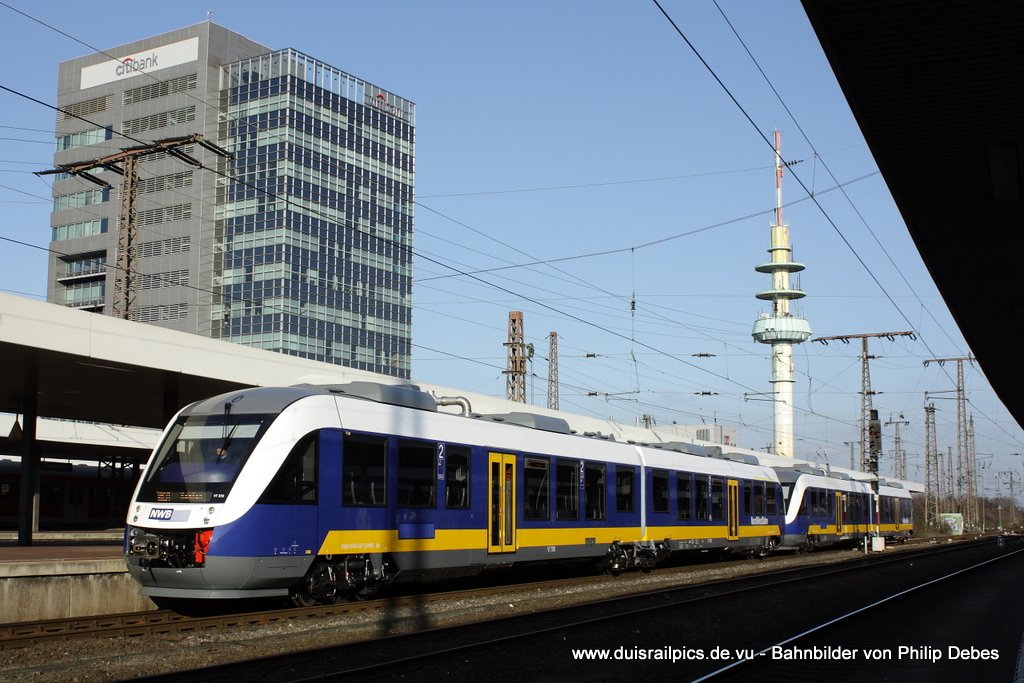 Fahrplanwechsel in Duisburg: Die Nordwestbahn ersetzt mit Ihren 648er die 643er der DB Regio fr die RB31 (Duisburg - Xanten) / Aufgenommen am 13. Dezember 2009 um 12:00 Uhr im Duisburger Hbf