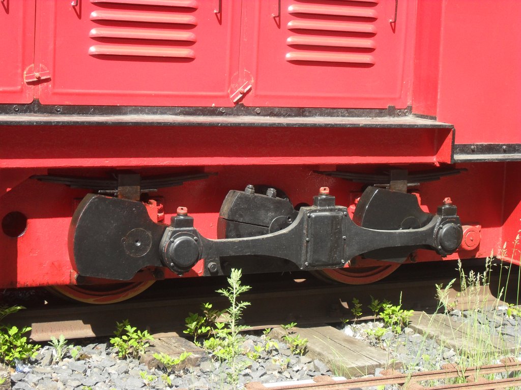 Fahrwerk der V6 der Brltalbahn.