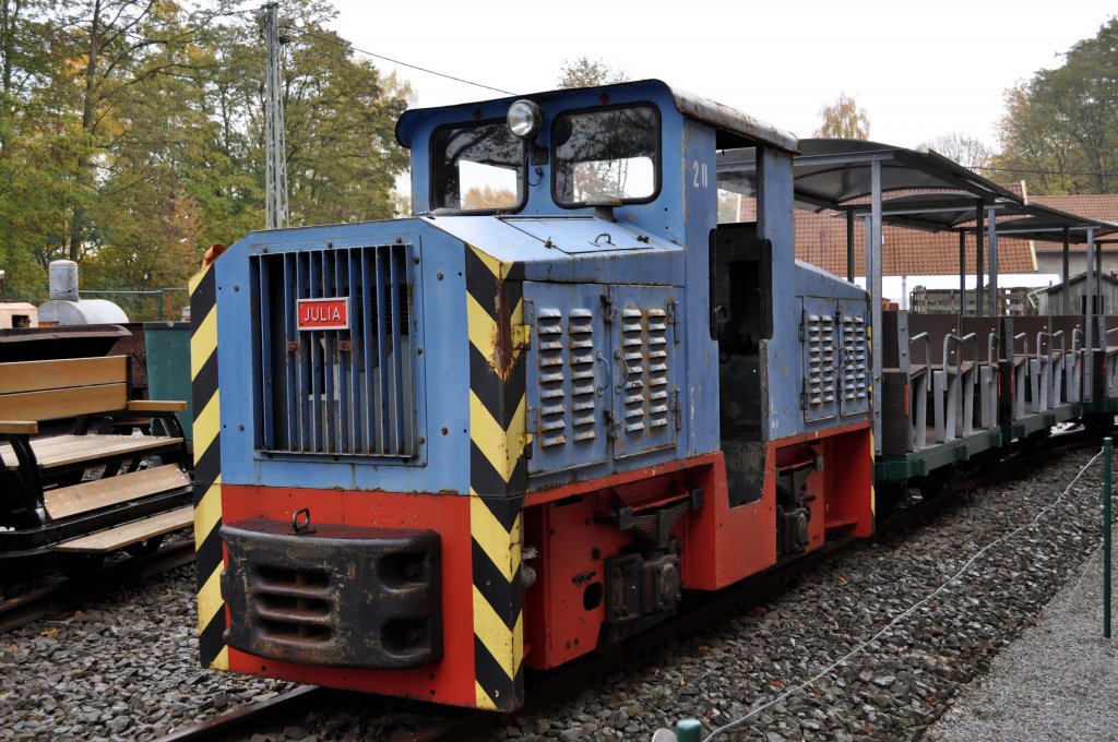 Feldbahnlok  Julia  im Gruben- und Feldbahnmuseum Zeche Theresia (30.10.2011)