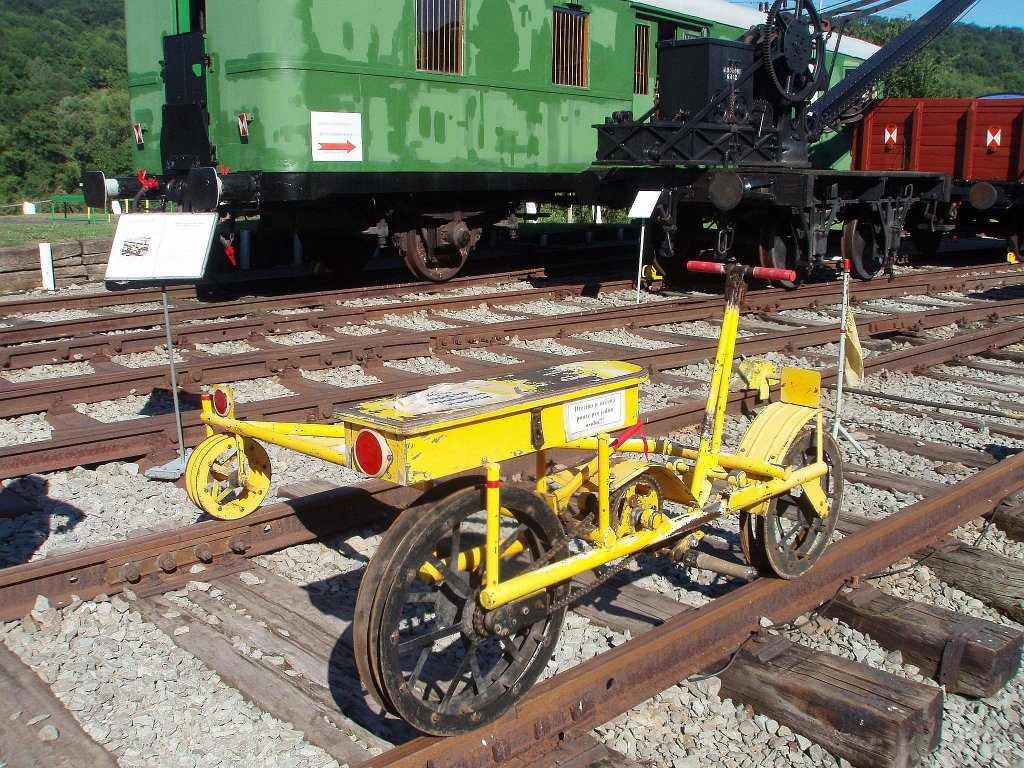 Finnische Hebeldraisine in Museumbahn Zubrnice am 12. 8. 2012.