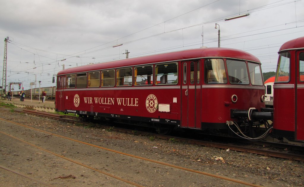 F�rderverein Schienenbus e.V. 998 554-9 zu  Rhein in Flammen  im Bf R�desheim; 02.07.2011