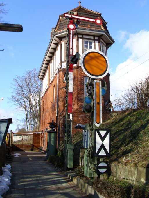 Formsignale am Stellwerksmuseum in Rendsburg