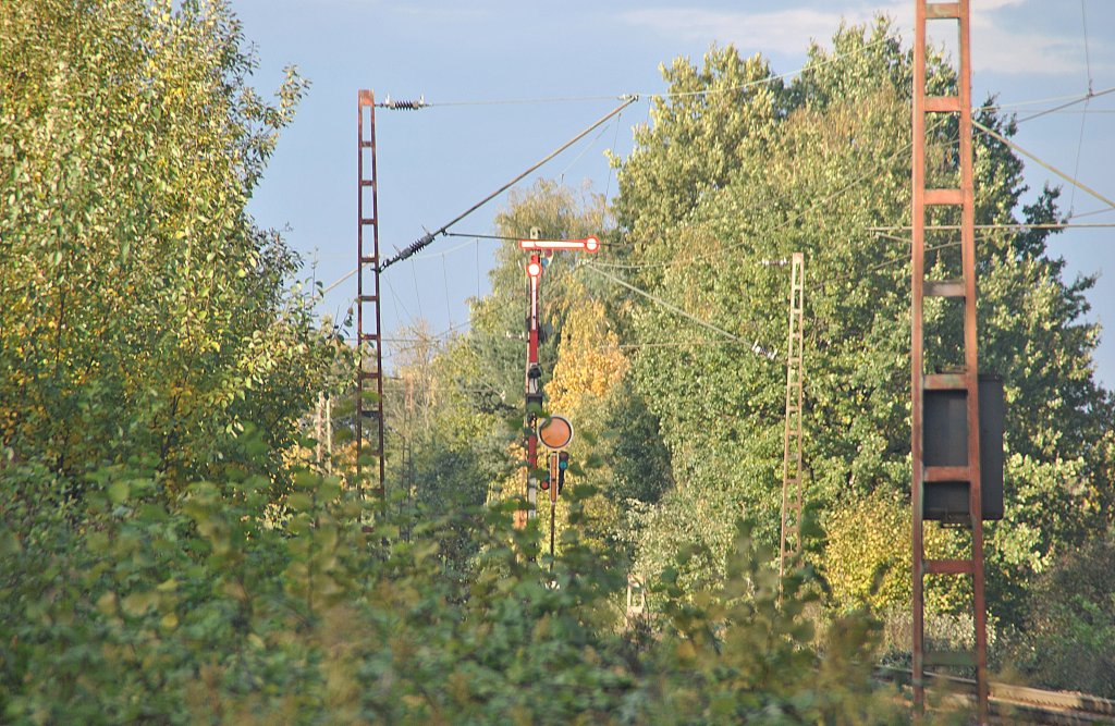 Formsingale in Hannover/Limmer, auf der G�terumgehungsbahn. Foto vom 23.10.2010.
