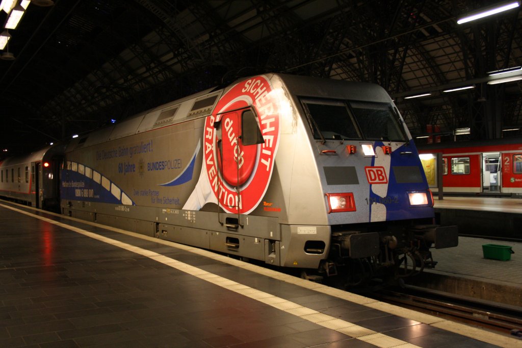 Frankfurt (Main) Hbf am Abend des 08.08.2012: 101 060-2