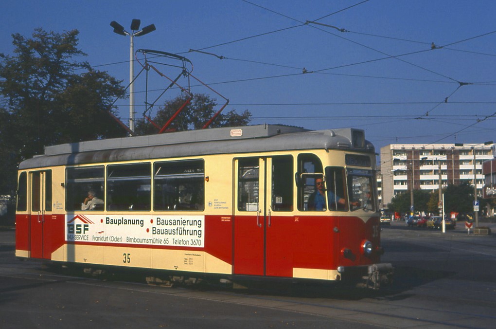 Frankfurt/Oder Tw 35, Heilbronner Strae, 11.10.1991.