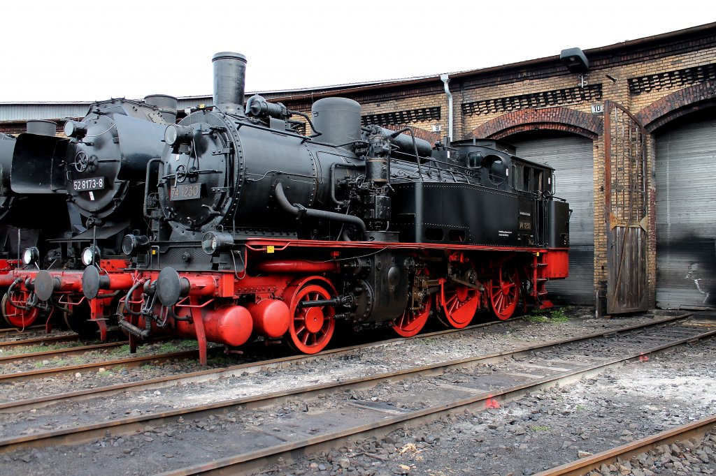 Fr�hlingsfest im Bw Berlin-Sch�neweide am 15.04.2012. Hier die 74 1230 der Berliner Dampflokfreunde, fr�her zog sie die Berliner Stadtbahnz�ge. 