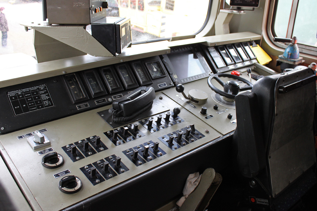 F�hrerstand von 250 250 am 14.4.12 bei den Museumstagen in Bochum-Dahlhausen.