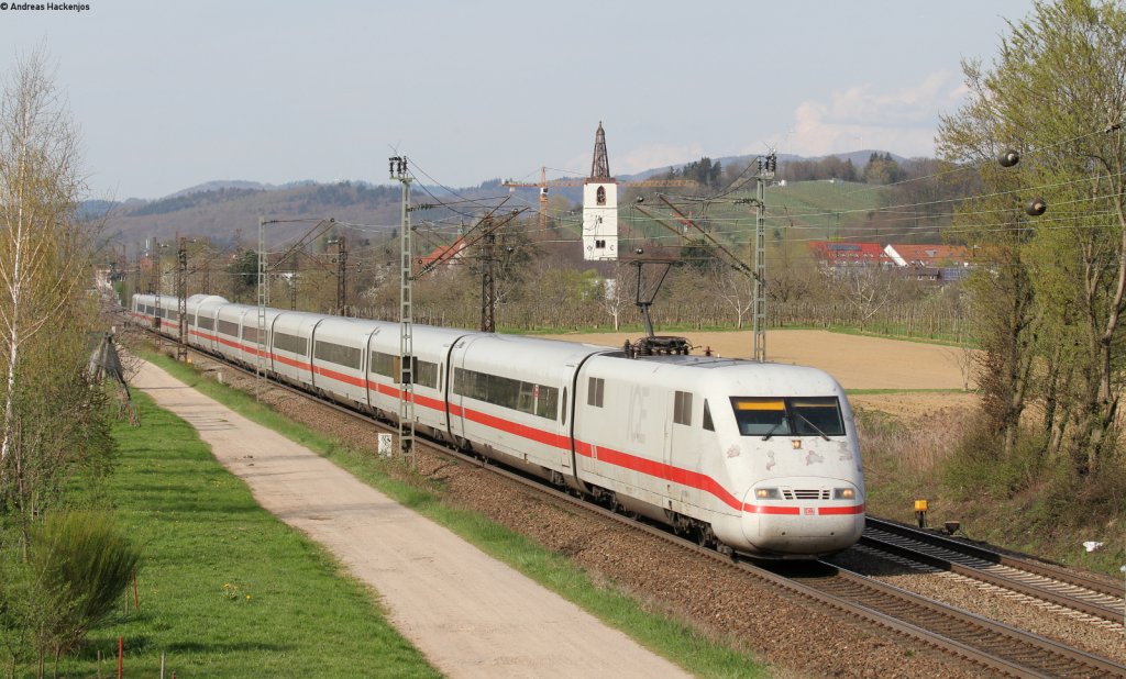F�r ihn braucht man keinen Loknummer Foto, es gibt nur einen der so abgebl�ttert ist:

401 086-4  als ICE 371 (Berlin Ostbahnhof-Interlaken Ost) bei Denzlingen 17.4.13