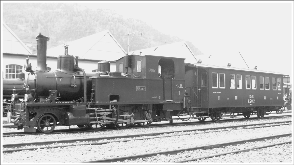 G 3/4 1  Rhtia  und C 2012 in Landquart. (01.05.2010)