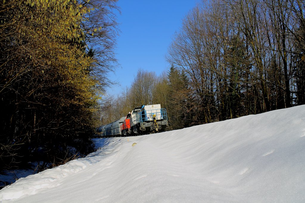 G8533 erreicht in krze sein Ziel am 1 Mrz. Von Frhling ist allerdings noch nicht viel zu sehen . 