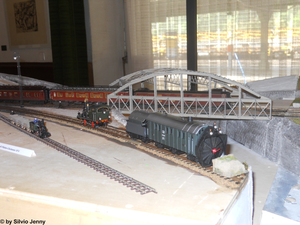 GB Rotary Nr. 1 auf der Modulanlage der IG Gotthardbahn am 13.5.2012 im ehemaligen Bahnhofbuffet von Gschenen.