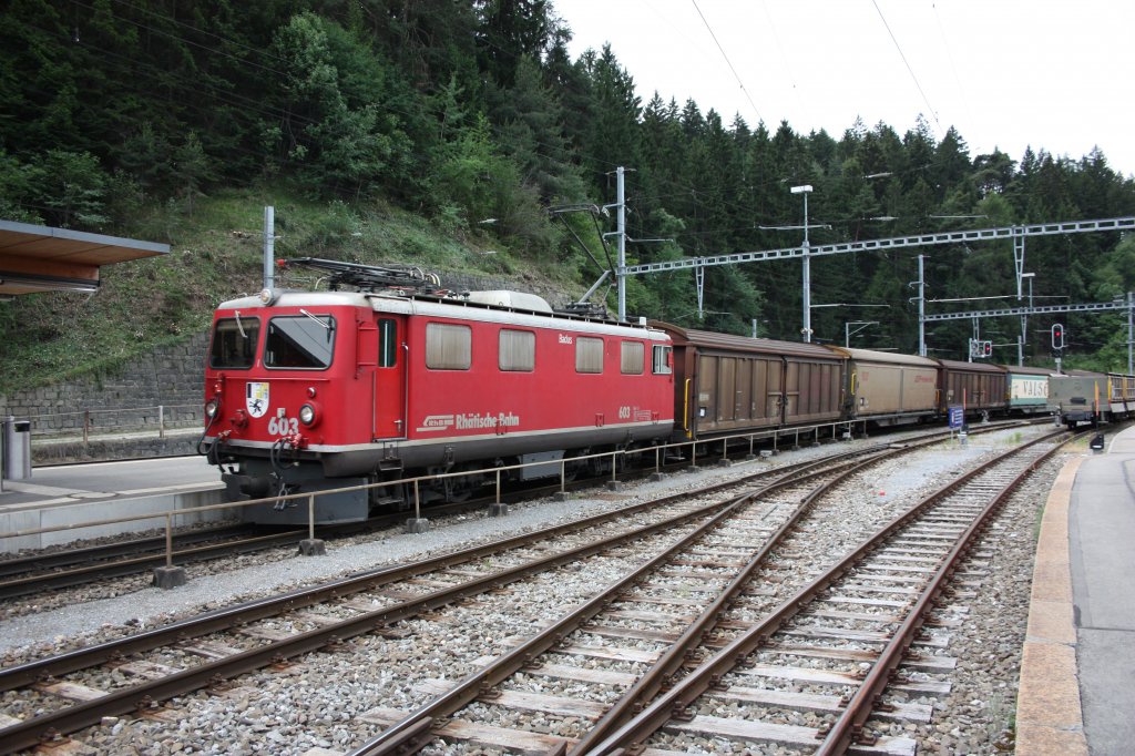 Ge 4/4 I - 603 in Reichenau/Tamins am 07.06.2011