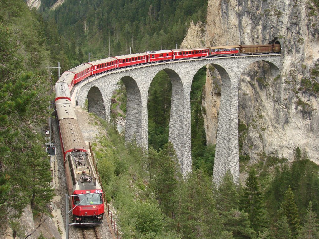 Ge 4/4 III 651 - Landwasserviadukt - 20/06/2011