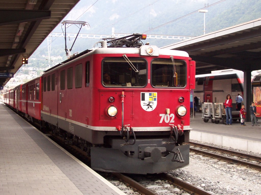 Ge 6/6 II - 702 in Chur 13.08.2005