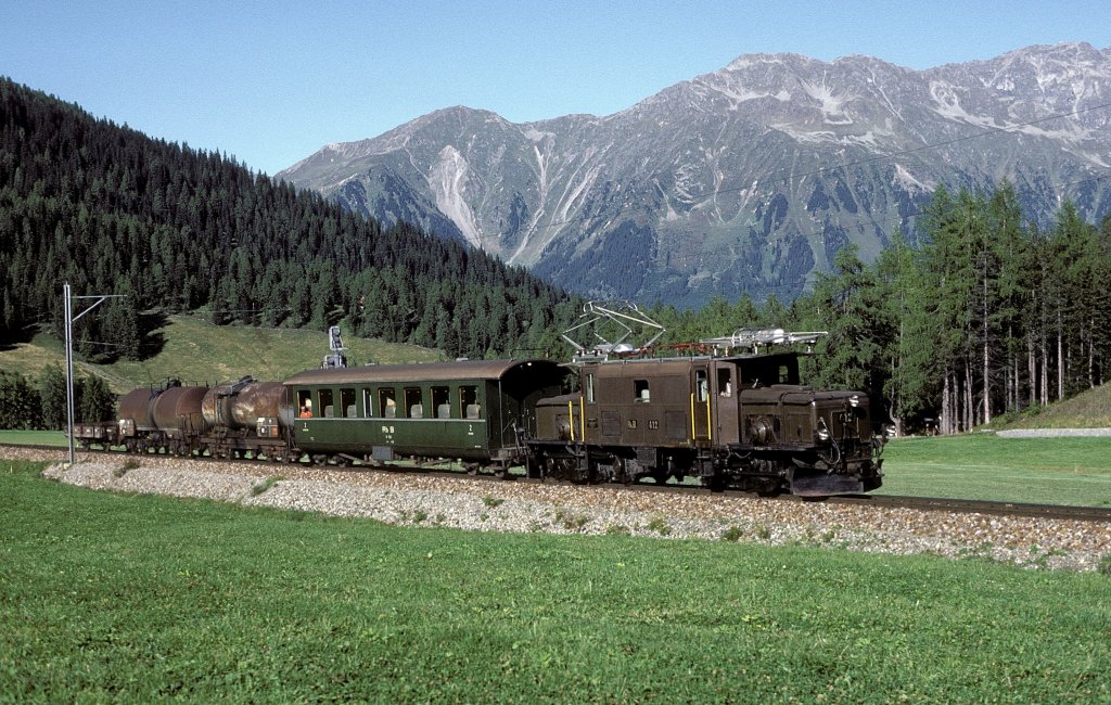 Ge6/6 412  bei Davos  11.09.85