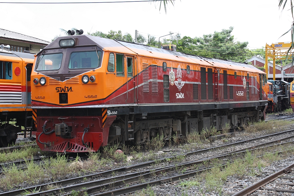 GEA 4552 (Co'Co', de, General Electric, Bj.1995) am 19.Mai 2012 im Depot Thon Buri.