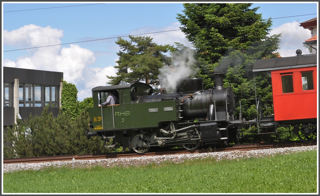 Gelassen nimmt die Rosa die Talfahrt nach Rorschach unter die Rder. Heiden (28.05.2011)