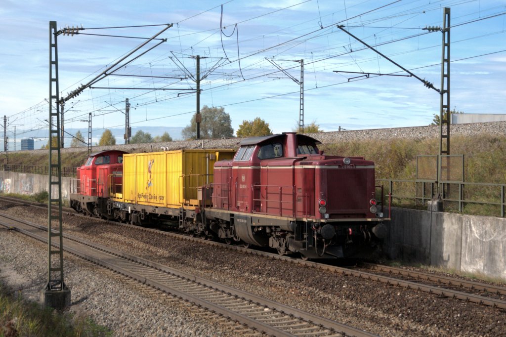 Genau eine Woche frher waren 212 093 & 094 am Putzi zu Gange...