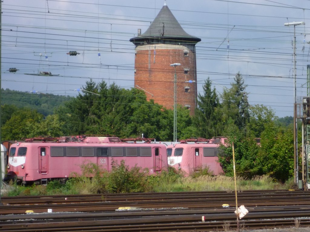 Gesehen am 13.09.12 in Lichtenfels. 110 226 und 110 103, die bis April in Leipzig standen.