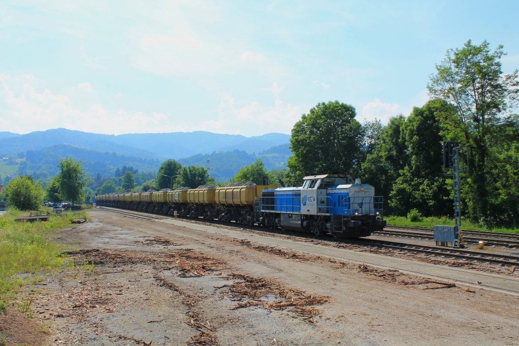GKB 2170.001 ( EX LTE ) wartet auf Ihre weiterfahrt in Deutschlandsberg am 18.06.2013