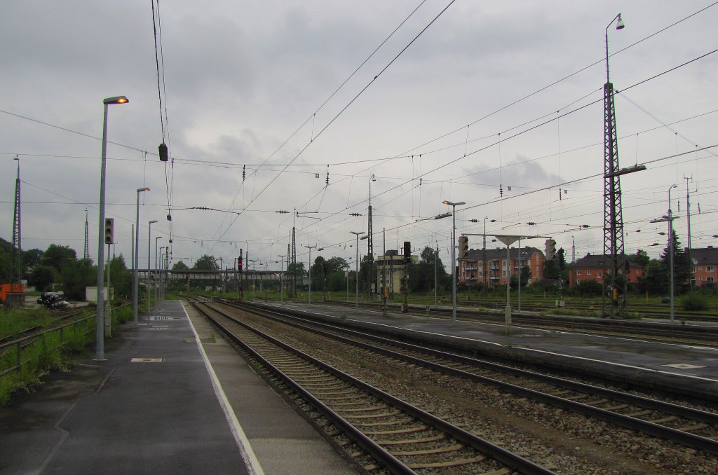 Gleis 1 und 2 in Freilassing; 27.05.2011